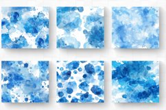Watercolor Blue Skies Paint Spots Tumbler Wrap, 20oz Skinny Product Image 2