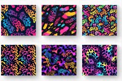 Neon Leopard Print Tumbler Wraps, 20oz Skinny Tumbler Wrap Product Image 2