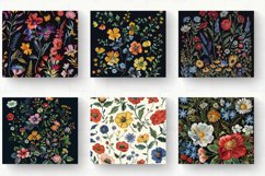 Botanical Embroidery Floral Tumbler Wrap, 20oz Skinny Tumble Product Image 2