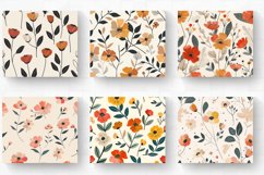 Minimal Boho Flowers Tumbler Wrap, 20oz Skinny Tumbler Wrap Product Image 2