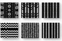 Black &amp; White Knitted Tumbler Wrap, 20oz Skinny Tumbler Wrap Product Image 2