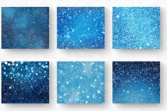 Blue Glittery Tumbler Wrap, 20oz Skinny Tumbler Wraps Product Image 2