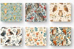 Owl Ephemera Tumbler Wrap, 20oz Skinny Tumbler Wrap Product Image 2