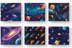 Space Galaxy Planets Tumbler Wrap, 20oz Skinny Tumbler Wrap Product Image 2