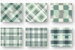 Mint Gray Plaid Textured Checkered Tumbler Wrap, 20oz Skinny Product Image 2