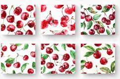 Watercolor Cherries Tumbler Wrap, 20oz Skinny Tumbler Wraps Product Image 2