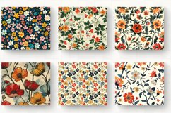Retro Floral Tumbler Wraps, 20oz Skinny Tumbler Wrap Product Image 2