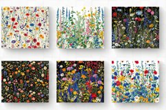 Wildflowers Garden Stitch Fabric Tumbler Wrap, 20oz Skinny T Product Image 2