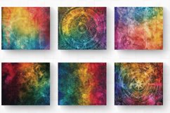 Rainbow Zodiac Tumbler Wrap, 20oz Skinny Tumbler Wraps Product Image 2