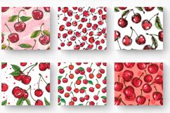 Doodles Cherry Tumbler Wrap, 20oz Skinny Tumbler Wrap Product Image 2