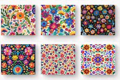 Mexican Floral Fiesta Fabric Tumbler Wrap, 20oz Skinny Tumbl Product Image 2