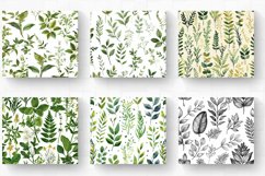 Botanical Plants Herbs Leaves Tumbler Wrap, 20oz Skinny Tumb Product Image 2