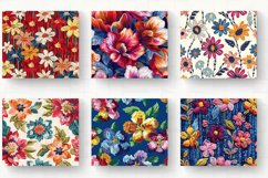French Knitted Flower Fabric Tumbler Wrap, 20oz Skinny Tumbl Product Image 2