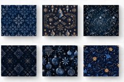 Dark Blue Christmas Tumbler Wrap, 20oz Skinny Tumbler Wraps Product Image 2