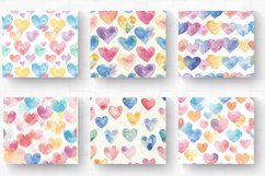 Soft Watercolor Pastel Multicolor Hearts Tumbler Wrap, 20oz Product Image 2
