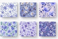 Cute Periwinkle Floral Tumbler Wrap, 20oz Skinny Tumbler Wra Product Image 2
