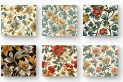 Vintage Retro Floral Tumbler Wraps, 20oz Skinny Tumbler Wrap Product Image 2