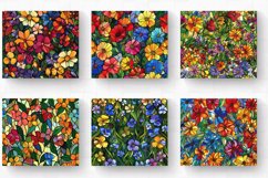 Stained Glass Wildflowers Tumbler Wrap, 20oz Skinny Tumbler Product Image 2