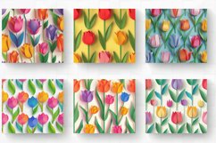 Colorful Paper Tulip Flower Tumbler Wrap, 20oz Skinny Tumble Product Image 2