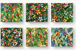 Spring Stained Glass Floral Tumbler Wrap, 20oz Skinny Tumble Product Image 2