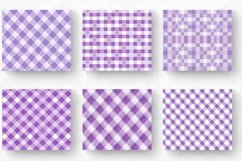 Lavender Purple Gingham Plaids Tumbler Wrap, 20oz Skinny Tum Product Image 2