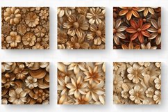 Wooden 3D Flowers Tumbler Wrap, 20oz Skinny Tumbler Wrap Product Image 2