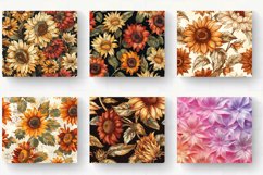 Vintage Autumn Sunflower Fabric Tumbler Wrap, 20oz Skinny Tu Product Image 2