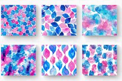 Watercolor Vibrant Blue Pink Tumbler Wrap, 20oz Skinny Tumbl Product Image 2