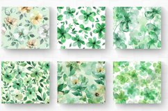 Watercolor Green Pastel Flowers Tumbler Wrap, 20oz Skinny Tu Product Image 2