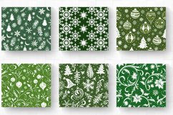 Green and White Christmas Tumbler Wrap, 20oz Skinny Tumbler Product Image 2