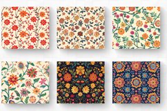Indian Folk Blooms Tumbler Wrap, 20oz Skinny Tumbler Wraps Product Image 2