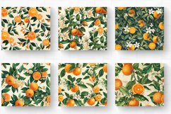 Oranges Garden Floral Tumbler Wrap, 20oz Skinny Tumbler Wrap Product Image 2
