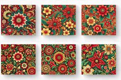 Colorful Embroidery Flowers Tumbler Wrap, 20oz Skinny Tumble Product Image 2