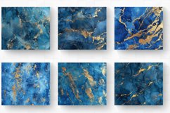 Blue Ink and Gold Foil Tumbler Wrap, 20oz Skinny Tumbler Wra Product Image 2