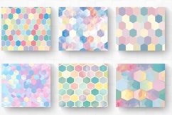 Hexagon Pastel Tumbler Wrap, 20oz Skinny Tumbler Wrap Product Image 2
