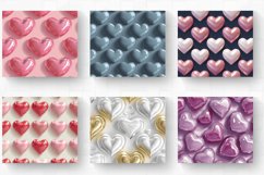 3D Puffy Hearts Tumbler Wrap, 20oz Skinny Tumbler Wrap Product Image 2