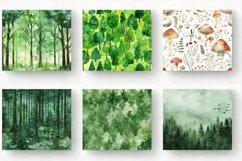 Watercolor Green Forest Tumbler Wrap, 20oz Skinny Tumbler Wr Product Image 2