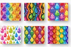 Rainbow Water Drops Tumbler Wrap, 20oz Skinny Tumbler Wrap Product Image 2