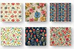 Stitch &amp; Knitted Flowers Tumbler Wrap, 20oz Skinny Tumbler Product Image 2