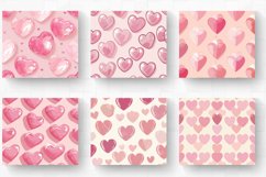 Pastel Pink Hearts Tumbler Wrap, 20oz Skinny Tumbler Wrap Product Image 2