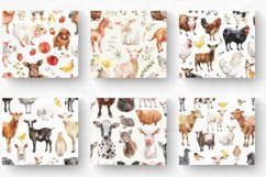 Watercolor Farm Animals Tumbler Wrap, 20oz Skinny Tumbler Wr Product Image 2