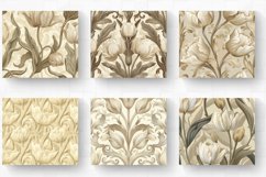 Ornamental Cream Tulip Tumbler Wrap, 20oz Skinny Tumbler Wra Product Image 2