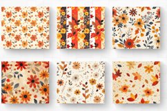 Fall Autumn Cute Flowers Tumbler Wrap, 20oz Skinny Tumbler W Product Image 2