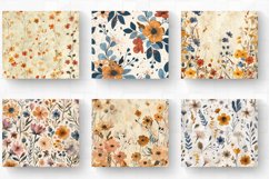 Boho Pressed Flowers Tumbler Wrap, 20oz Skinny Tumbler Wrap Product Image 2