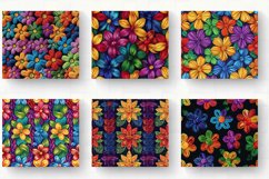 Rainbow Knitted Flowers Tumbler Wrap, 20oz Skinny Tumbler Wr Product Image 2