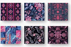 Embroidery Pink Jean Denim Tumbler Wrap, 20oz Skinny Tumbler Product Image 2
