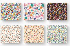Tiny Bloom Flowers Tumbler Wrap, 20oz Skinny Tumbler Wrap Product Image 2