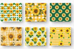 Gingham Sunflower Tumbler Wrap, 20oz Skinny Tumbler Wraps Product Image 2