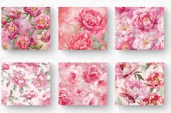 Pink Watercolor Peonies Tumbler Wrap, 20oz Skinny Tumbler Wr Product Image 2