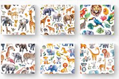 Watercolor Zoo Animals Tumbler Wrap, 20oz Skinny Tumbler Wra Product Image 2